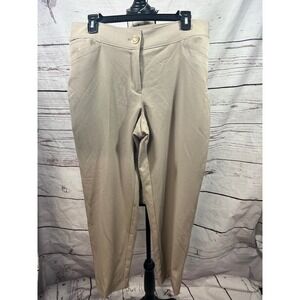 Anne Klein Women's Beige‎ Straight Leg Dress Pants Size 12